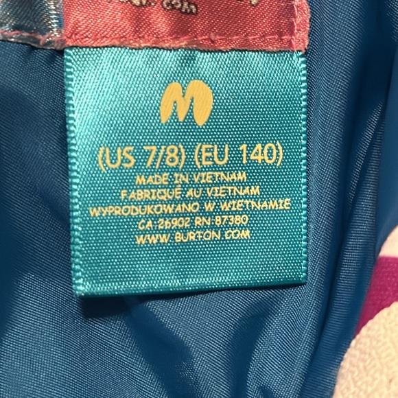 BURTON SKI Pants- kids size M-7/8 - Picture 13 of 14